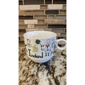 Grace Teaware Ireland Dublin St. Patrick's Day coffee mug SHAMROCKS